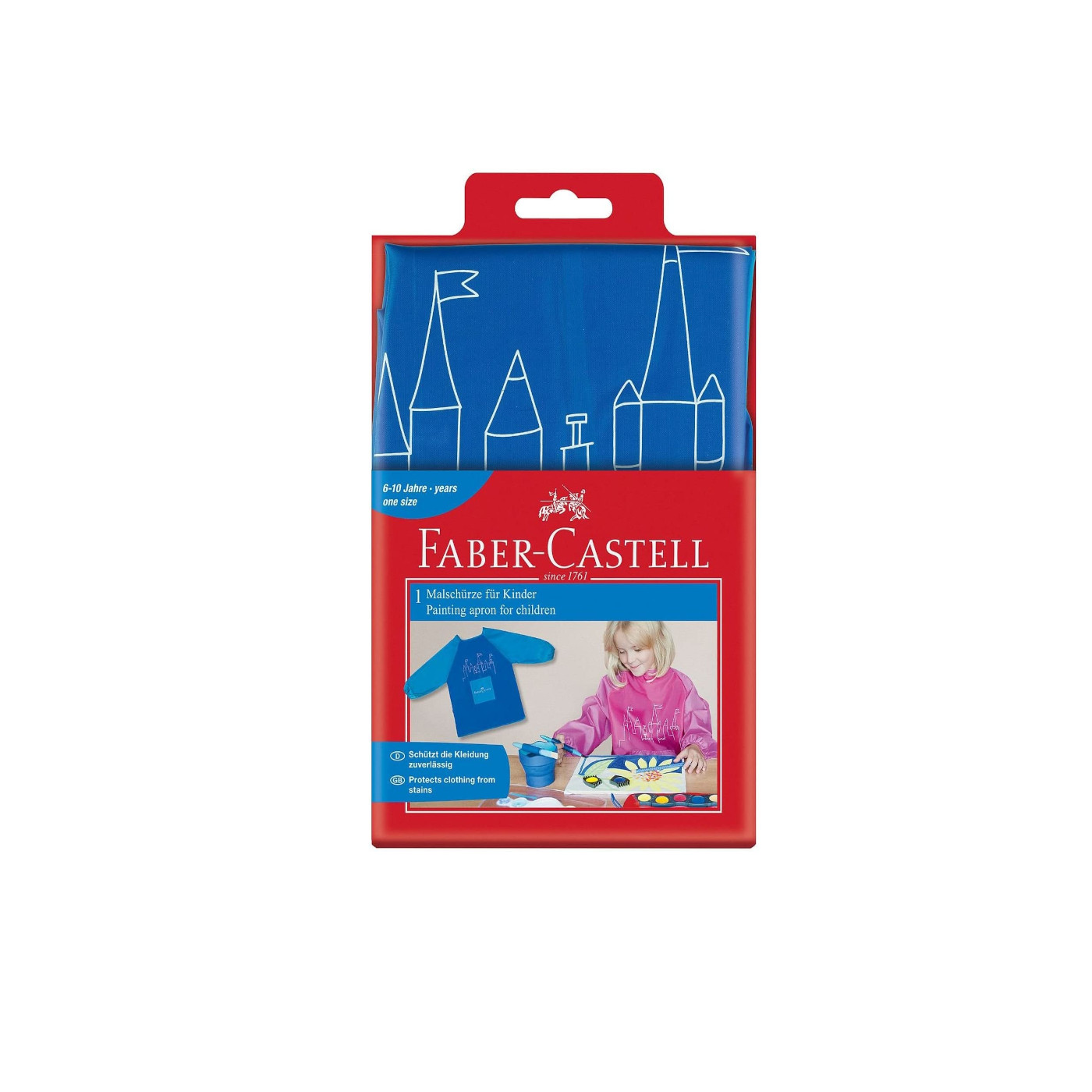 Faber Castell - Decija Kecelja Za Crtanje Plava